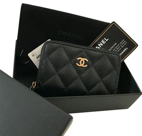 chanel card holder pearl|Chanel card holder zip around.